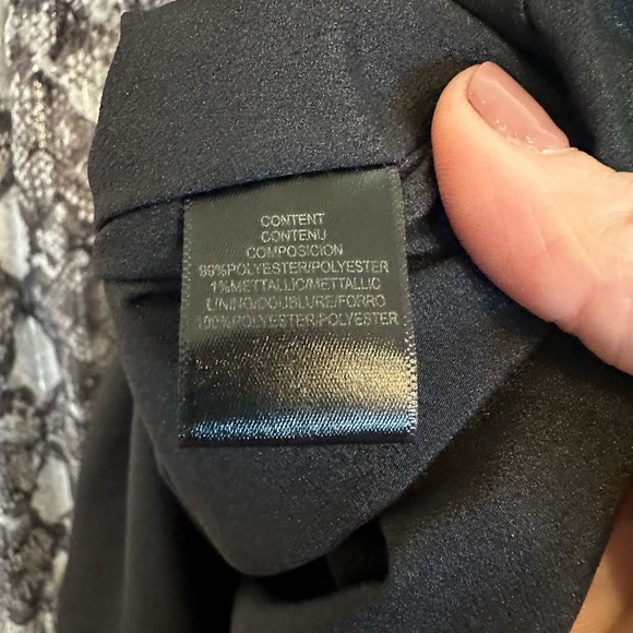 Wayf Revolve Women’s Snake Print Chiffon Keyhole Metallic Ruffle Mini Dress - Picture 4 of 13